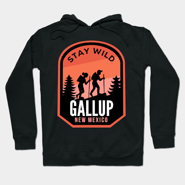 Gallup New Mexico Hiking in Nature Hoodie by HalpinDesign